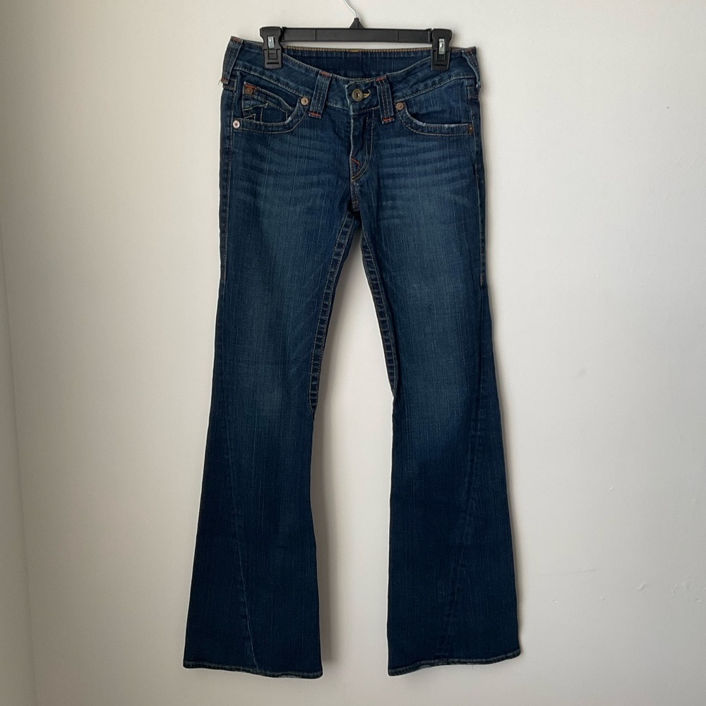True Religion Indigo flare Leg Jeans size 30